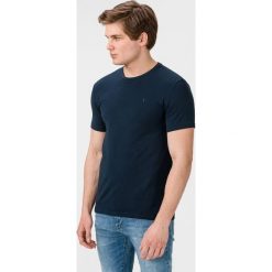 Trussardi Jeans Koszulka Niebieski. Niebieskie podkoszulki męskie Trussardi Jeans, l, bez wzorów, z elastanu, z krótkim rękawem. Za 180,95 zł.