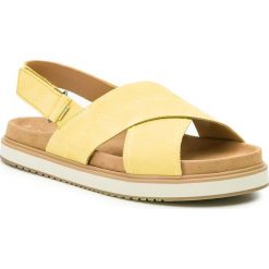 Sandały TOMS - Marisa 10013576 Electric Yellow. Żółte klapki damskie Toms, bez wzorów, ze skóry, bez obcasa. W wyprzedaży za 279,00 zł.