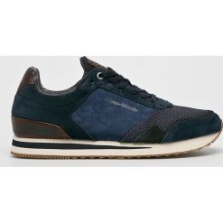 Marc O'Polo - Buty. Niebieskie halówki męskie marki Marc O'Polo, z materiału, na sznurówki. W wyprzedaży za 329,90 zł.