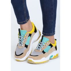 Beżowe Buty Sportowe Way To Get It. Brązowe buty sportowe damskie marki NEWFEEL, z gumy. Za 99,99 zł.