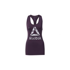 Topy na ramiączkach / T-shirty bez rękawów Reebok Sport Koszulka na ramiączkach ACTIVCHILL Graphic. Fioletowe bluzki sportowe damskie Reebok Sport, l. Za 149,00 zł.