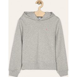 Calvin Klein Jeans - Bluza dziecięca 140-176 cm. Szare bluzy dziewczęce Calvin Klein Jeans, z nadrukiem, z elastanu, bez rękawów, z kapturem. W wyprzedaży za 199,90 zł.