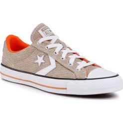Tenisówki CONVERSE - Star Player Ox 167670C Khaki/White/Bold Mandarin. Pomarańczowe półbuty męskie Converse, bez wzorów, z materiału, retro, bez zapięcia. Za 279,00 zł.