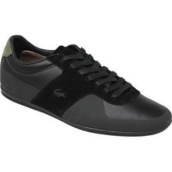 Lacoste Turnier 117 1 CAM1021024. Czarne półbuty męskie Lacoste, bez wzorów, ze skóry, bez zapięcia. W wyprzedaży za 449,99 zł.