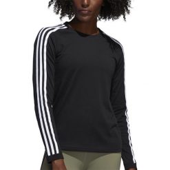 ADIDAS LONGSLEEVE 3-STRIPES > FJ7312. Bluzy damskie Adidas, l, w paski, z bawełny, z długim rękawem, długie, bez kaptura. Za 159,99 zł.