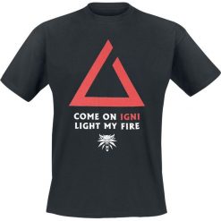 T-shirty męskie: The Witcher Igni Light My Fire T-Shirt czarny