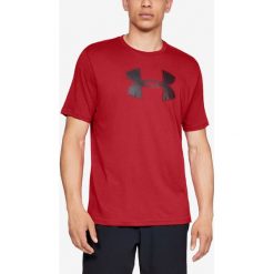 Under Armour Big Logo Koszulka Czerwony. Czerwone podkoszulki męskie Under Armour, xl, z nadrukiem, z bawełny, bez kołnierzyka, krótkie. Za 119,95 zł.