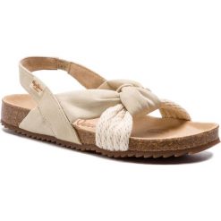 Sandały PEPE JEANS - Bio Cuerdas PGS90129 Sand 847. Brązowe klapki damskie Pepe Jeans, bez wzorów, z jeansu, bez obcasa. W wyprzedaży za 179,00 zł.