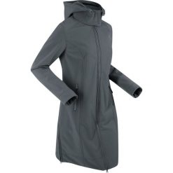 Płaszcz funkcyjny softshell bonprix antracytowy. Szare płaszcze damskie marki bonprix, s, z materiału, sportowe. Za 249,99 zł.