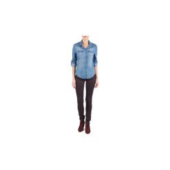 Jeansy slim fit Replay LUZ. Fioletowe jeansy damskie marki Replay, bez wzorów, z jeansu. Za 583,20 zł.