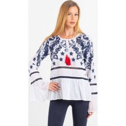 BLUZKA RHAPSODY SPORTALM. Bluzki damskie Sportalm, bez wzorów, eleganckie, bez kołnierzyka, bez rękawów. Za 699,00 zł.