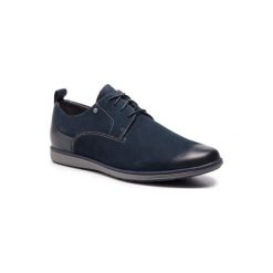 LASOCKI FOR MEN MB-BREEZA-01. Niebieskie półbuty męskie ze skóry. Za 179,99 zł.