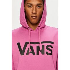 Vans - Bluza bawełniana. Różowe bluzy męskie Vans, s, z nadrukiem, z bawełny, z kapturem, bez rękawów, z kapturem. Za 259,90 zł.