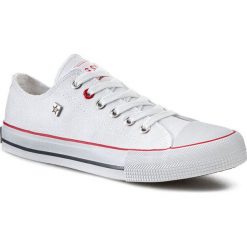 Trampki BIG STAR - T274022 White. Białe półbuty damskie marki BIG STAR, bez wzorów, z gumy, bez zapięcia. Za 89,00 zł.