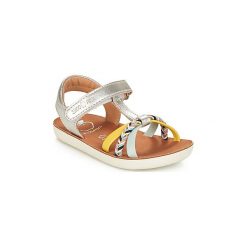 Sandały Dziecko Shoo Pom GOA SALOME LAMINATO. Szare sandały dziewczęce Shoo Pom, bez zapięcia. Za 249,00 zł.