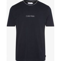 Calvin Klein - T-shirt męski, niebieski. Niebieskie t-shirty męskie Calvin Klein, xl, z napisami, z okrągłym kołnierzem. Za 179,95 zł.