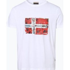 Napapijri - T-shirt męski, biały. Białe t-shirty męskie Napapijri, xl, z nadrukiem, bez kołnierzyka. Za 179,95 zł.