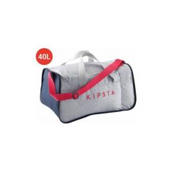 Torba do sportów zespołowych Kipocket 40 L. Szare torby sportowe męskie marki KIPSTA, z poliesteru, sportowe, małe. Za 29,99 zł.