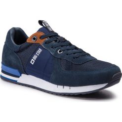 Sneakersy BIG STAR - DD174321 Navy. Niebieskie sneakersy męskie marki BIG STAR, bez wzorów, z zamszu, klasyczne, bez zapięcia. Za 199,00 zł.
