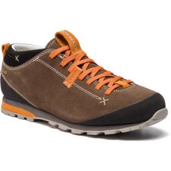 Trekkingi AKU - Bellamont 2 Suede Gt GORE-TEX 504.2 Beige/Orange 184. Pomarańczowe trapery męskie Aku, ze skóry, bez zapięcia, trekkingowe, gore-tex. W wyprzedaży za 419,00 zł.