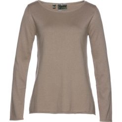 Swetry klasyczne damskie: Sweter bonprix brunatny
