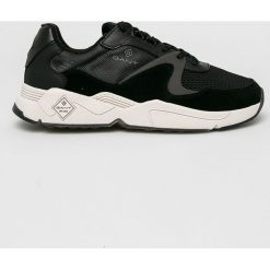 Gant - Buty Portland. Czarne buty sportowe męskie GANT, ze skóry, na sznurówki. W wyprzedaży za 359,90 zł.
