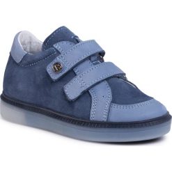 Sneakersy RENBUT - 23-3329 Jeans Led. Niebieskie trampki chłopięce RenBut, bez wzorów, z jeansu, na rzepy. W wyprzedaży za 179,00 zł.