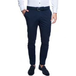 Spodnie balse 220 granatowy slim fit. Niebieskie spodnie męskie Recman, m, bez wzorów. Za 199,00 zł.