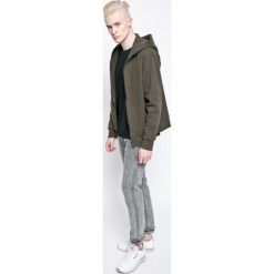 Review - Bluza. Szare bluzy męskie marki Review, s, z bawełny, z kapturem. W wyprzedaży za 69,90 zł.