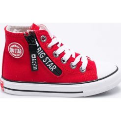 Big Star - Trampki dziecięce. Szare trampki męskie marki BIG STAR, z materiału, na sznurówki. W wyprzedaży za 79,90 zł.