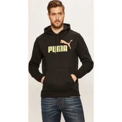 Puma - Bluza. Czarne bluzy męskie Puma, s, z nadrukiem, z bawełny, z kapturem, bez rękawów, z kapturem. Za 229,90 zł.