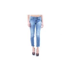 Jeansy slim fit Dondup MONROE P692 DS107D O71. Niebieskie jeansy damskie Dondup, bez wzorów, z jeansu. Za 341,81 zł.