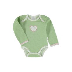 Body niemowlęce: LITTLE Body dziecięce Retro Serce, zielony