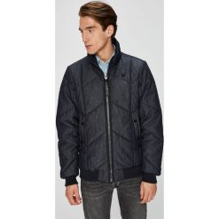 G-Star Raw - Kurtka. Niebieskie płaszcze męskie G-Star RAW, s, bez wzorów, z bawełny, retro, krótkie, bez kaptura. W wyprzedaży za 499,90 zł.