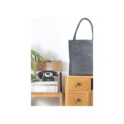 Shopper bag XL grafitowa klasyczna torba na zamek Vegan. Szare shopper bag damskie Hairoo, w paski. Za 155,00 zł.