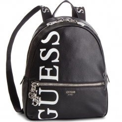 Plecak GUESS - HWVL7 184330 BLA. Czarne plecaki damskie Guess, z aplikacjami, ze skóry ekologicznej. Za 599,00 zł.