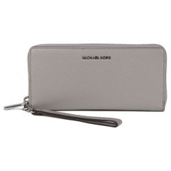 Michael Kors Portfel Damski Szary. Szare portfele damskie marki Michael Kors, bez wzorów. Za 699,00 zł.