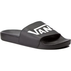 Klapki VANS - Slide-On VN0004KIIX6 Black. Czarne klapki męskie Vans, bez wzorów, ze skóry ekologicznej. W wyprzedaży za 129,00 zł.