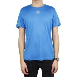 Adidas Sequencials Climalite Running Tee AX7530. Niebieskie t-shirty męskie Adidas, bez wzorów, z poliesteru, bez kołnierzyka. W wyprzedaży za 69,99 zł.