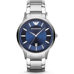 Emporio Armani Zegarek Srebrny. Szare, analogowe zegarki męskie srebrne. Za 1412,95 zł.
