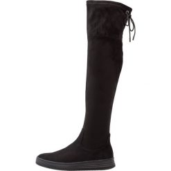 Bullboxer Muszkieterki black. Szare buty zimowe damskie marki Bullboxer, z materiału, na sznurówki. W wyprzedaży za 187,85 zł.