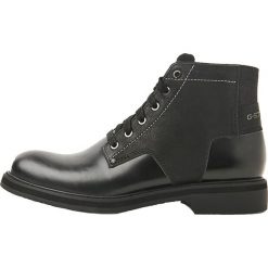 Botki "Garber Derby" w kolorze czarnym. Czarne botki męskie G-Star Shoes, bez wzorów, na sznurówki. W wyprzedaży za 499,95 zł.