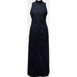 G-Star Raw - Sukienka. Czarne sukienki damskie G-Star RAW, na co dzień, s, bez wzorów, z bawełny, retro, ze stójką, bez rękawów, maxi, proste. Za 699,90 zł.