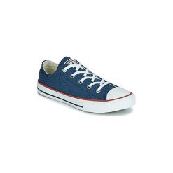Buty Dziecko Converse CHUCK TAYLOR ALL STAR BROADERIE ANGLIAS OX. Niebieskie trampki dziewczęce Converse, bez wzorów, bez zapięcia. Za 219,00 zł.