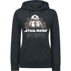 Bluzy damskie: Star Wars Episode 8 – The Last Jedi – BB-8 – Roll With It Bluza z kapturem damska czarny