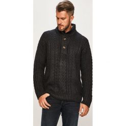 Pepe Jeans - Sweter Uriel. Niebieskie swetry męskie Pepe Jeans, s, bez wzorów, z wełny, z golfem, bez kaptura. W wyprzedaży za 349,90 zł.
