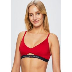 Tommy Hilfiger - Biustonosz kąpielowy. Czerwone stroje kąpielowe damskie TOMMY HILFIGER, xs, bez wzorów, z elastanu. Za 229,90 zł.