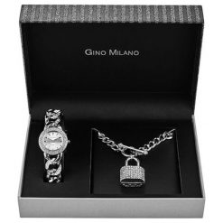 Gino Milano zestaw upominkowy dla kobiet z zegarkiem MWF14-044B. Zegarki damskie Gino Milano. Za 249,00 zł.