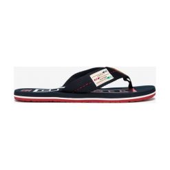 Tommy Hilfiger Japonki Niebieski Czerwony. Czerwone klapki męskie TOMMY HILFIGER, w paski, z materiału. Za 169,95 zł.