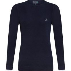 Sweter "Fluffy Lie" w kolorze granatowym. Niebieskie swetry damskie Sir Raymond Taylor, l, z haftami, z bawełny, bez rękawów, bez kaptura. W wyprzedaży za 129,95 zł.